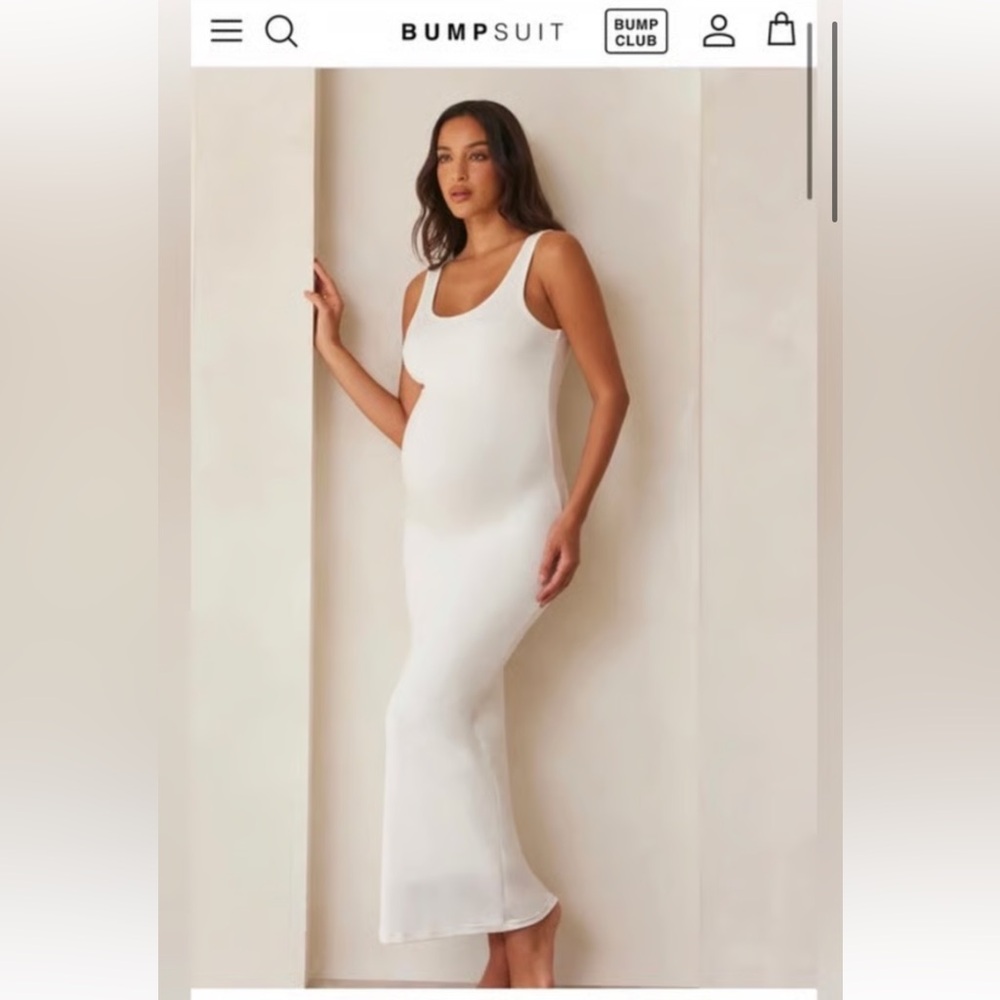 BUMPSUIT The Maternity Dress Ivory XS